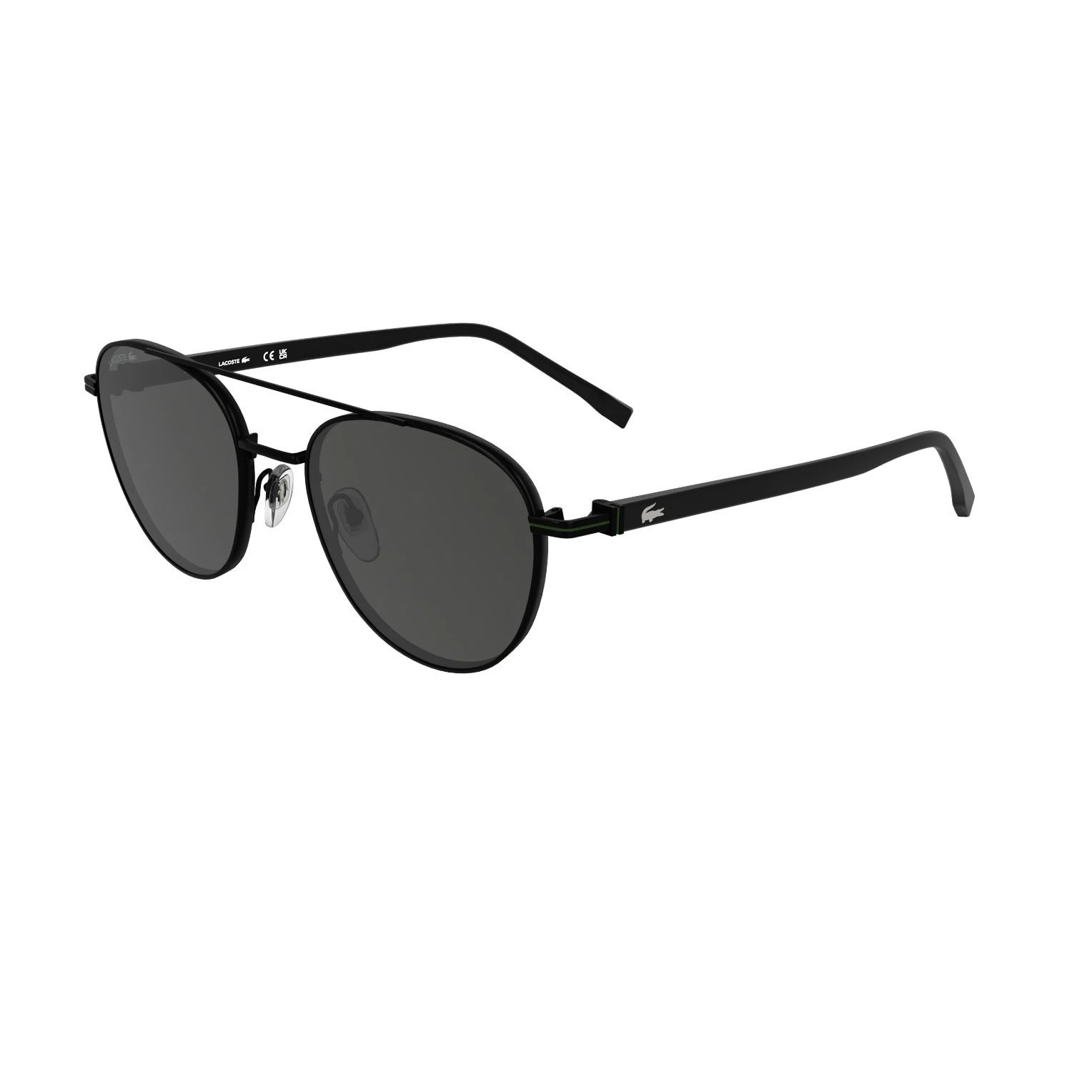 Lacoste L 271S 002 54 Unisex Oval Siyah Metal Güneş Gözlüğü