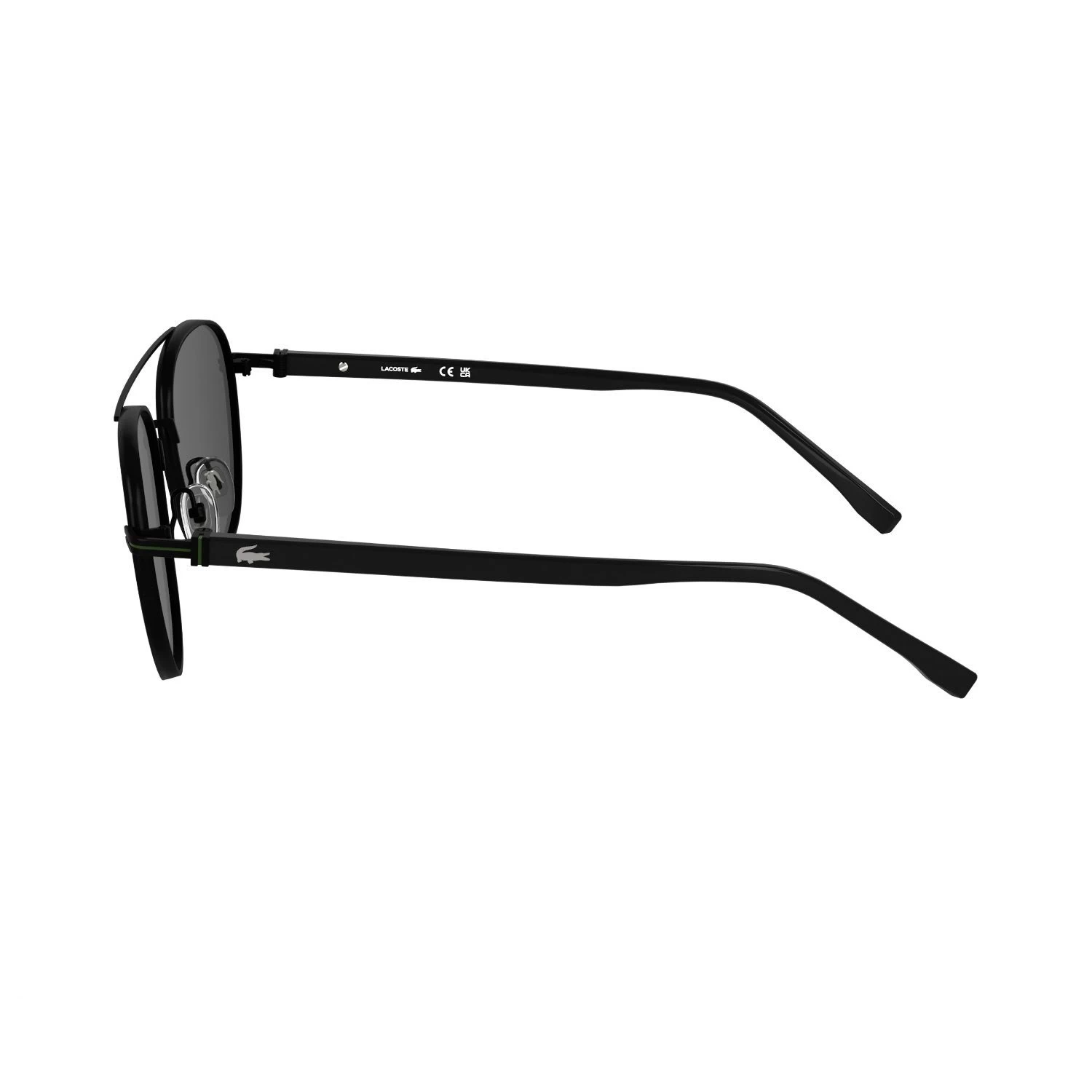 Lacoste L 271S 002 54 Unisex Oval Siyah Metal Güneş Gözlüğü