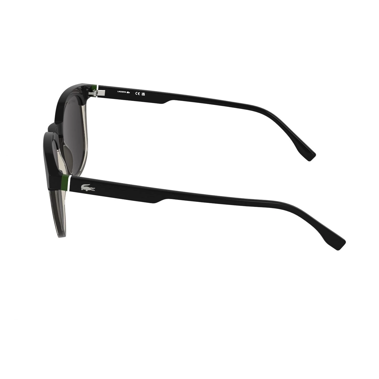 Lacoste L 6073S 001 52 Erkek Oval Siyah Kemik Güneş Gözlüğü