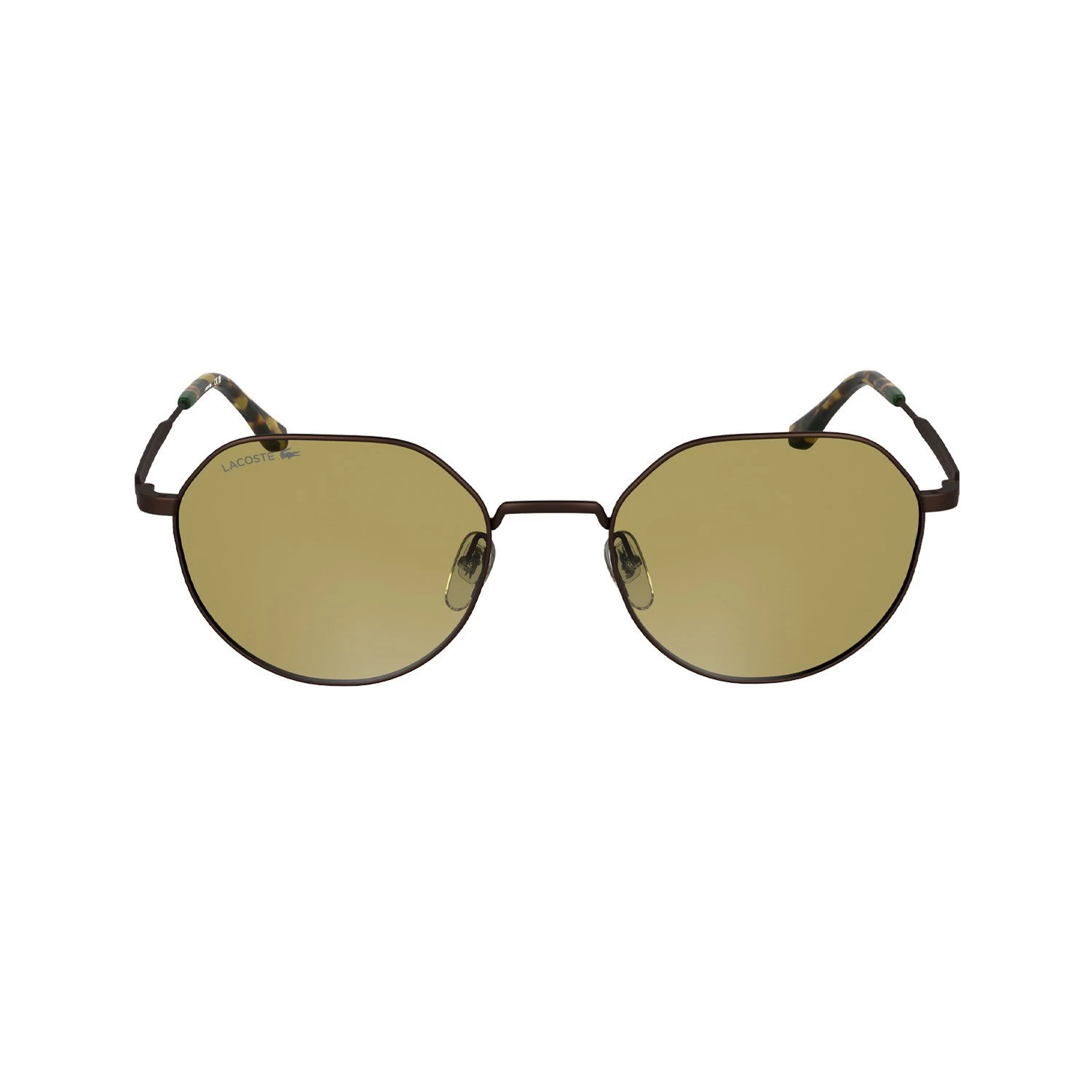 Lacoste L 268S 210 53 Unisex Geometrik Kahverengi Metal Güneş Gözlüğü