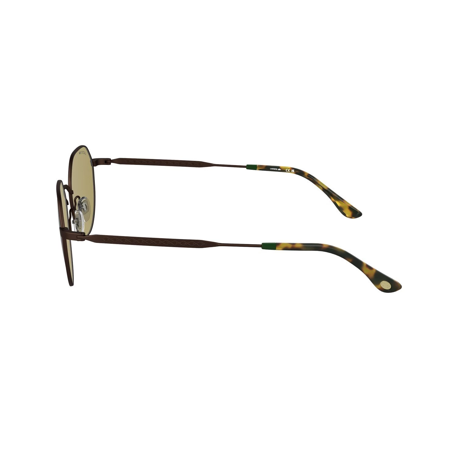 Lacoste L 268S 210 53 Unisex Geometrik Kahverengi Metal Güneş Gözlüğü