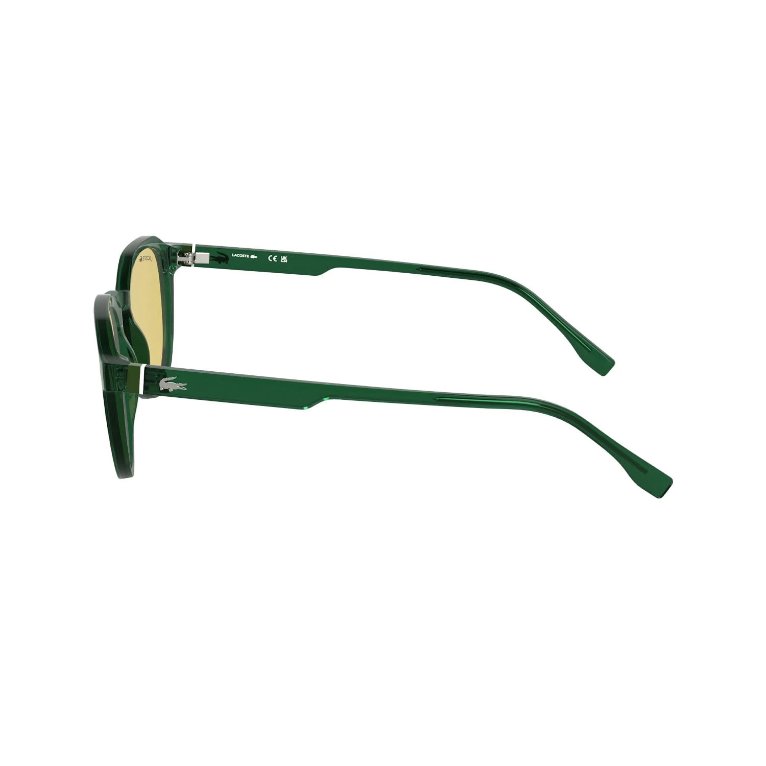 Lacoste L 6052S 301 51 Unisex Oval Şeffaf Yeşil Kemik Güneş Gözlüğü