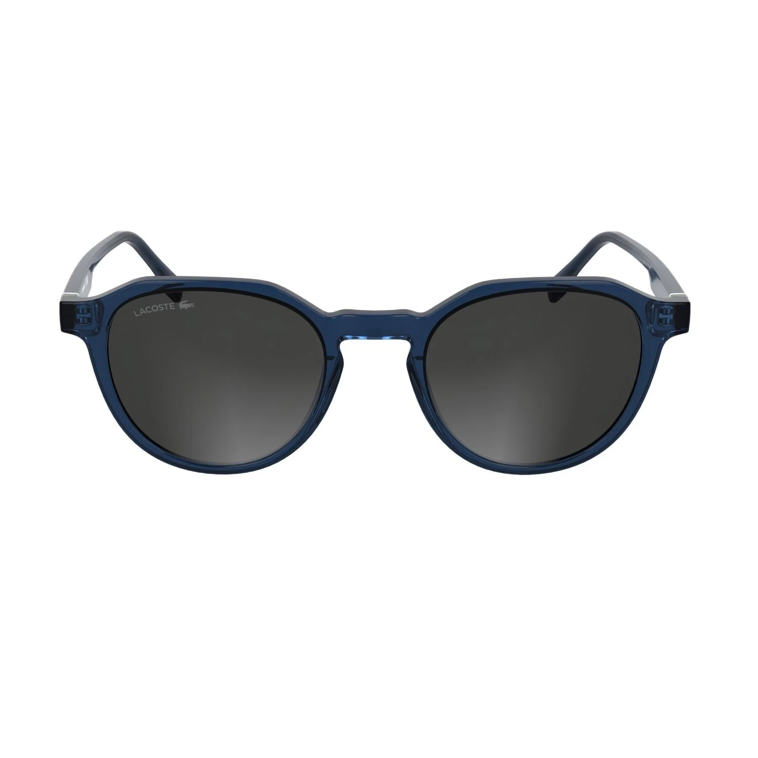 Lacoste L 6052S 410 51 Unisex Oval Şeffaf Mavi Kemik Güneş Gözlüğü