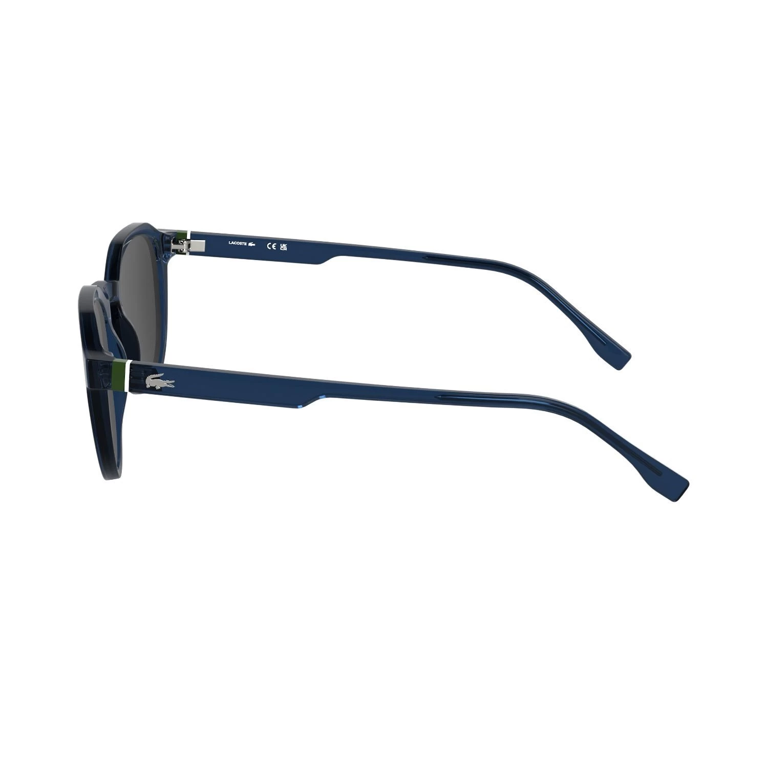 Lacoste L 6052S 410 51 Unisex Oval Şeffaf Mavi Kemik Güneş Gözlüğü