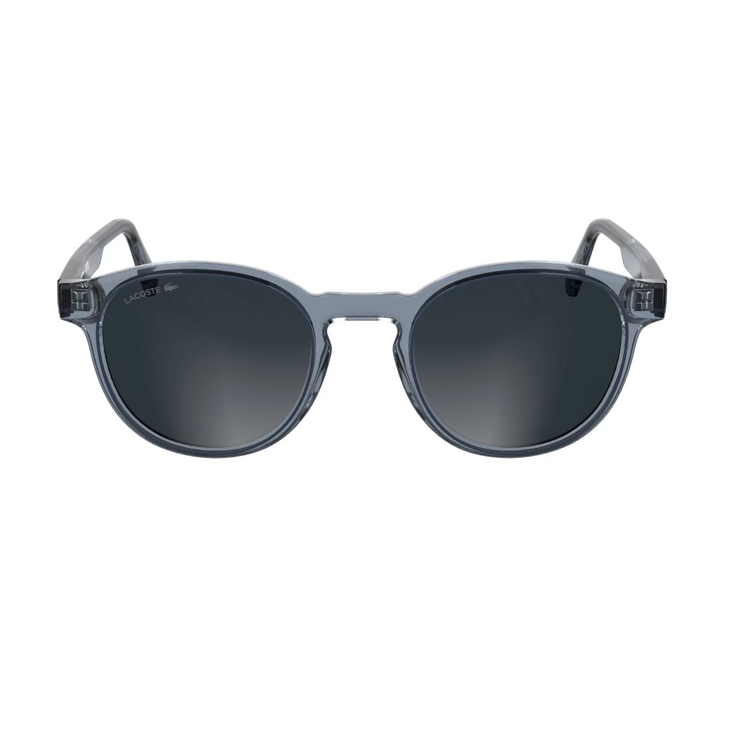 Lacoste L 6055S 038 51 Unisex Oval Şeffaf Gri Kemik Güneş Gözlüğü