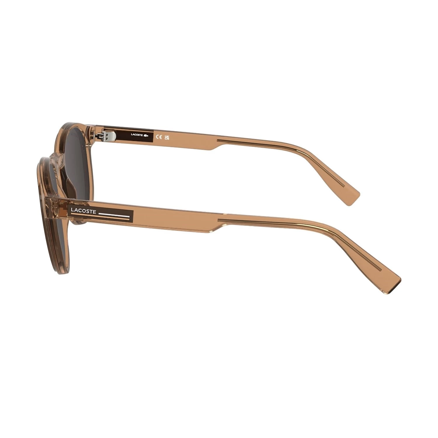 Lacoste L 6055S 204 51 Unisex Oval Aynalı Şeffaf Bakır Kemik Güneş Gözlüğü