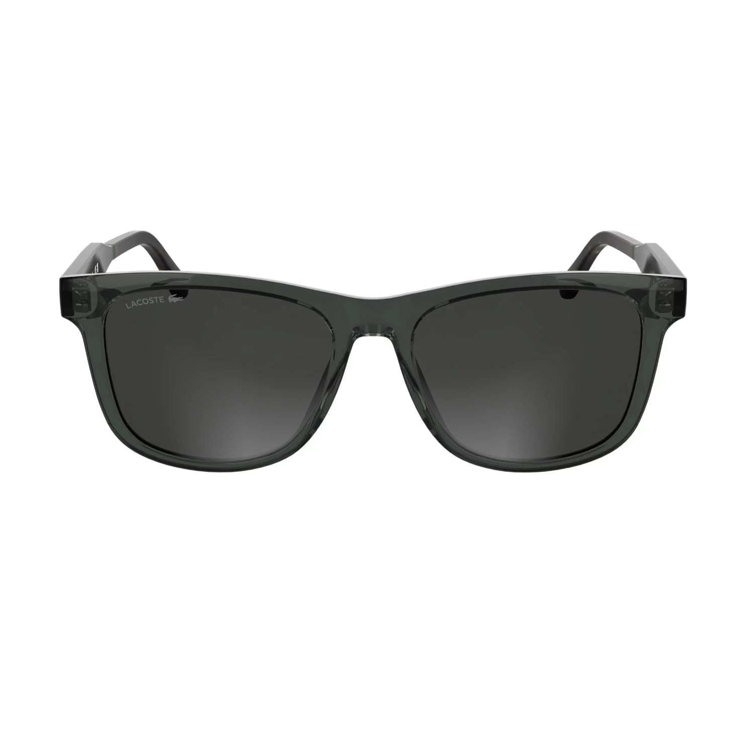 Lacoste L 6060S 035 54 Unisex Dikdörtgen Şeffaf Gri Kemik Güneş Gözlüğü