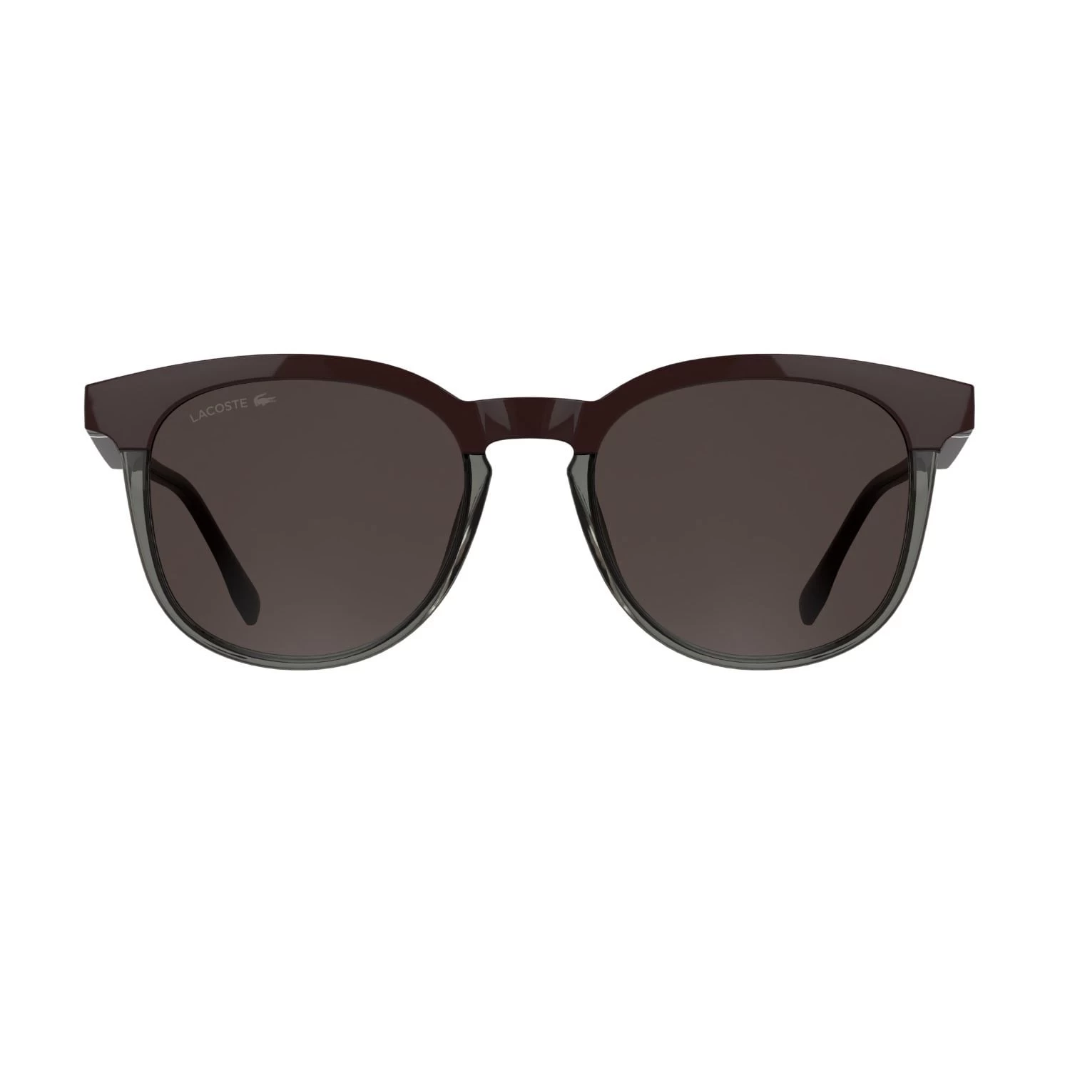 Lacoste L 6073S 601 52 Unisex Oval Bordo Şeffaf Gri Çok Renkli Kemik Güneş Gözlüğü