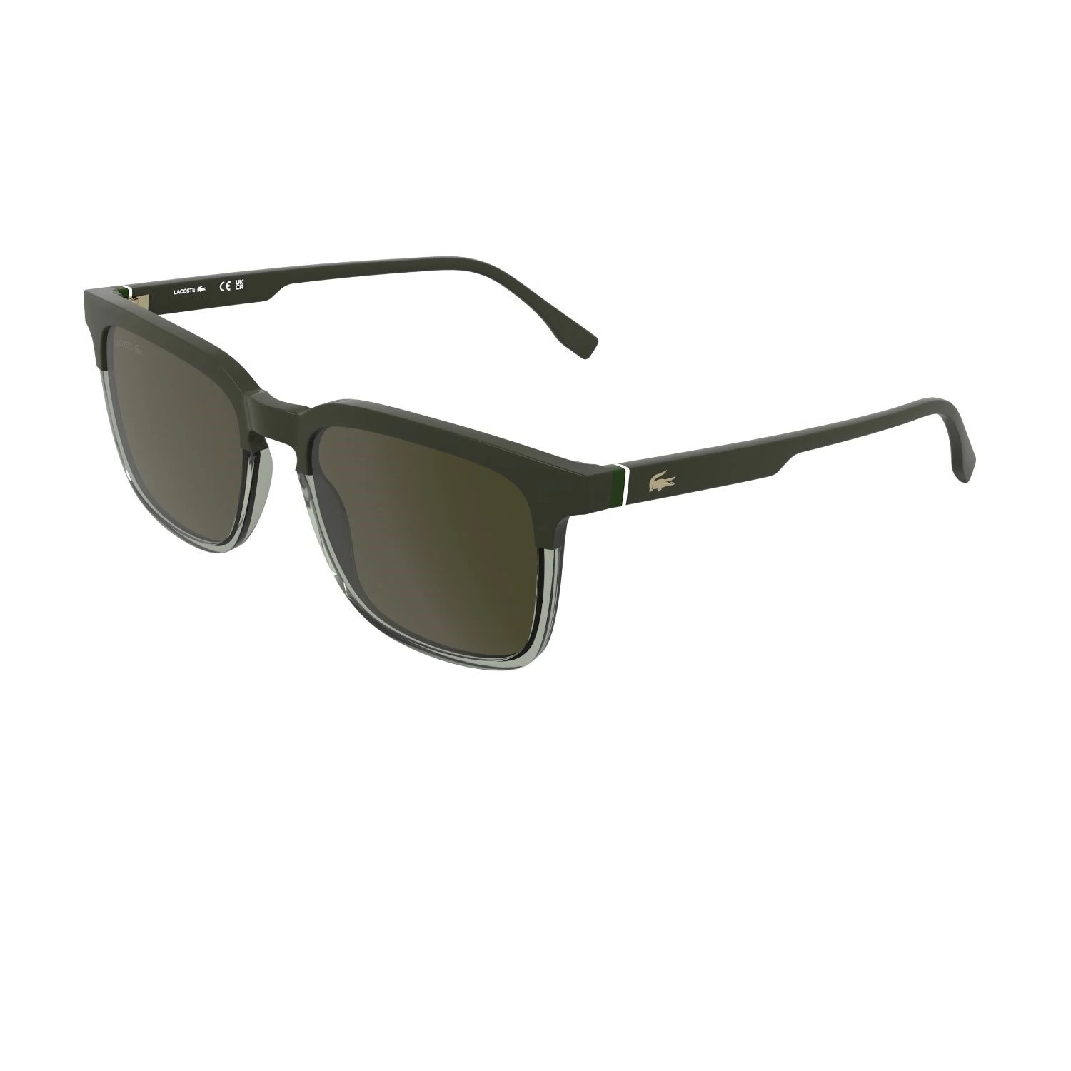 Lacoste L 6074S 202 56 Unisex Dikdörtgen Yeşil Aynalı Kemik Güneş Gözlüğü