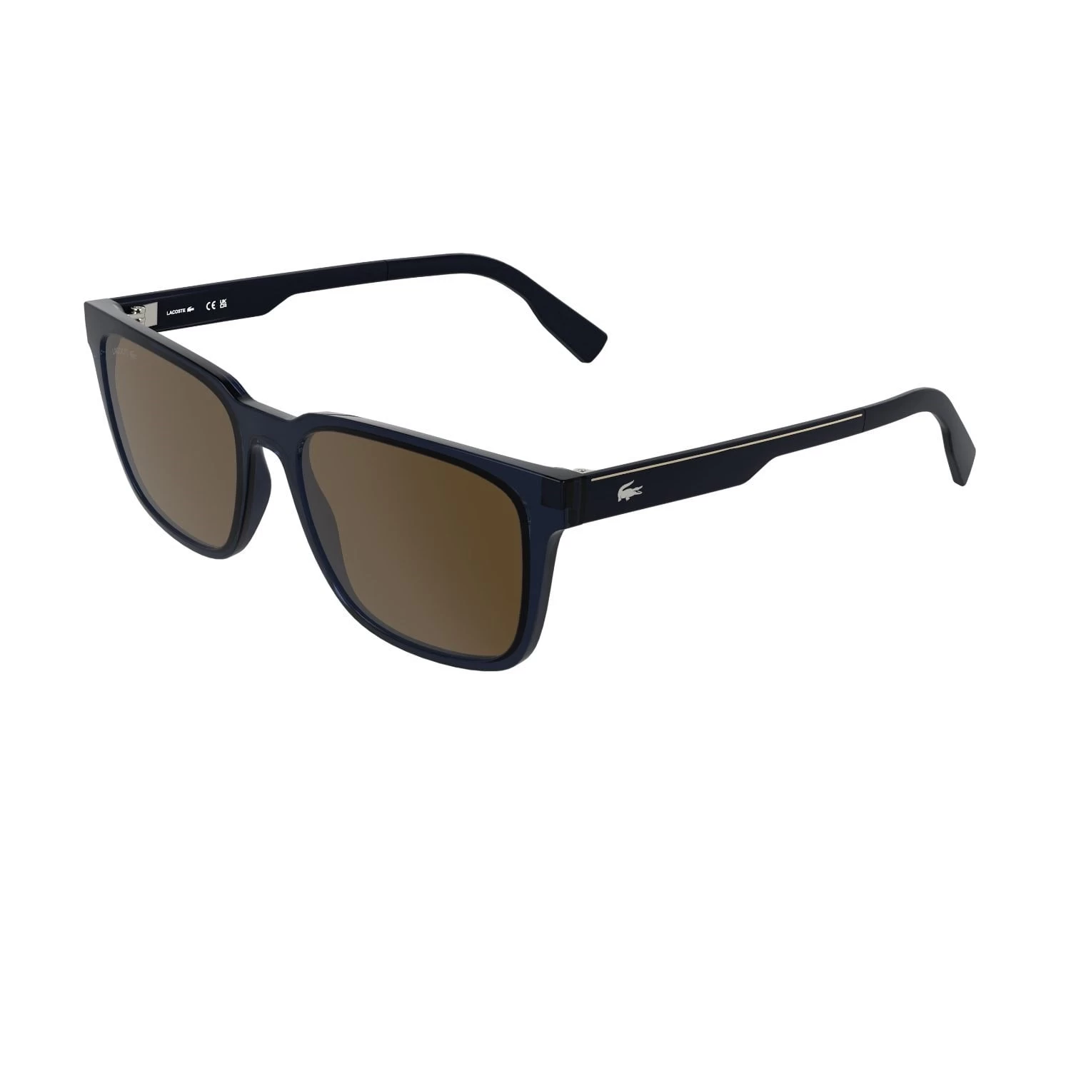 Lacoste L 6077S 410 55 Unisex Dikdörtgen Mavi Kemik Güneş Gözlüğü