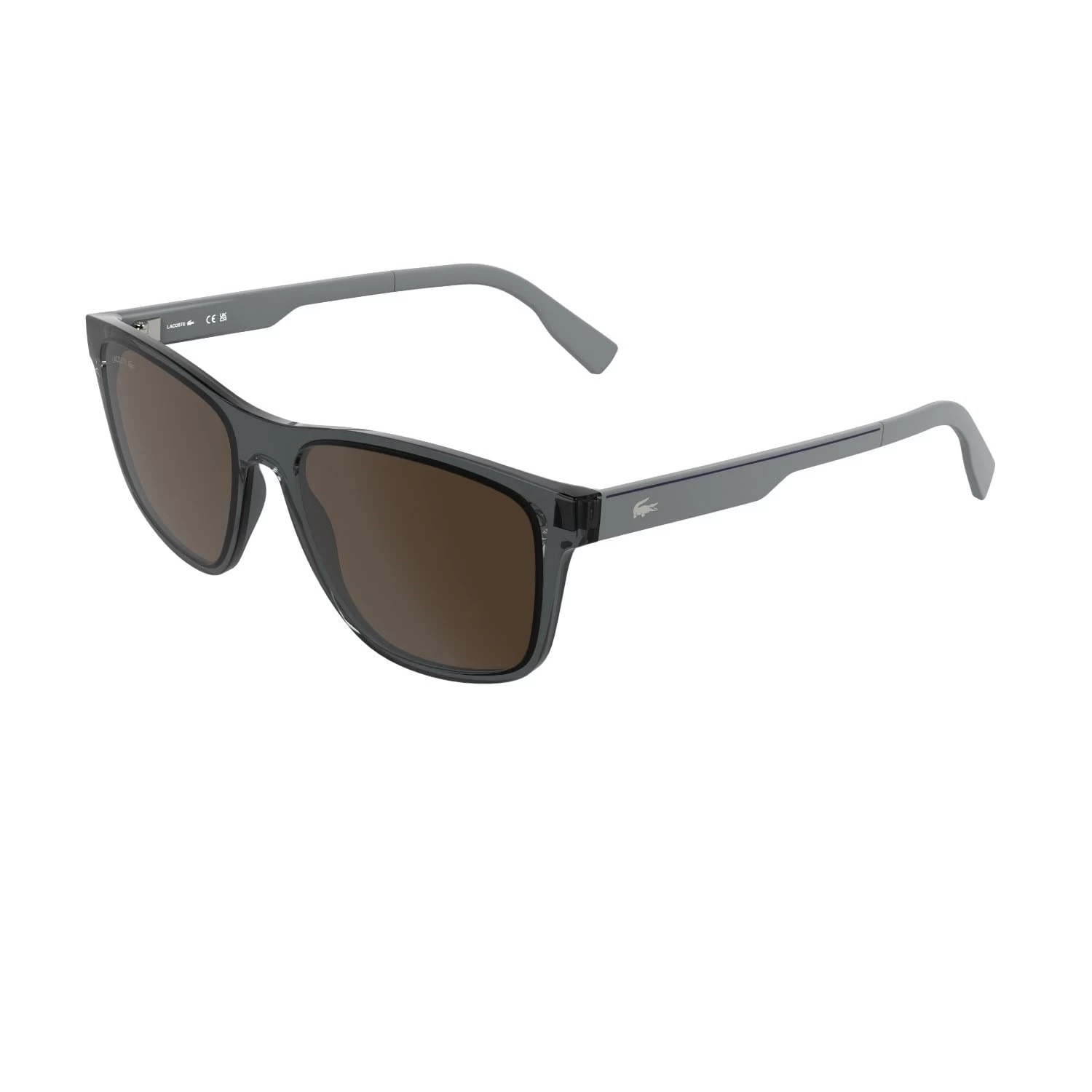 Lacoste L 6078S 035 56 Unisex Dikdörtgen Gri Kemik Güneş Gözlüğü