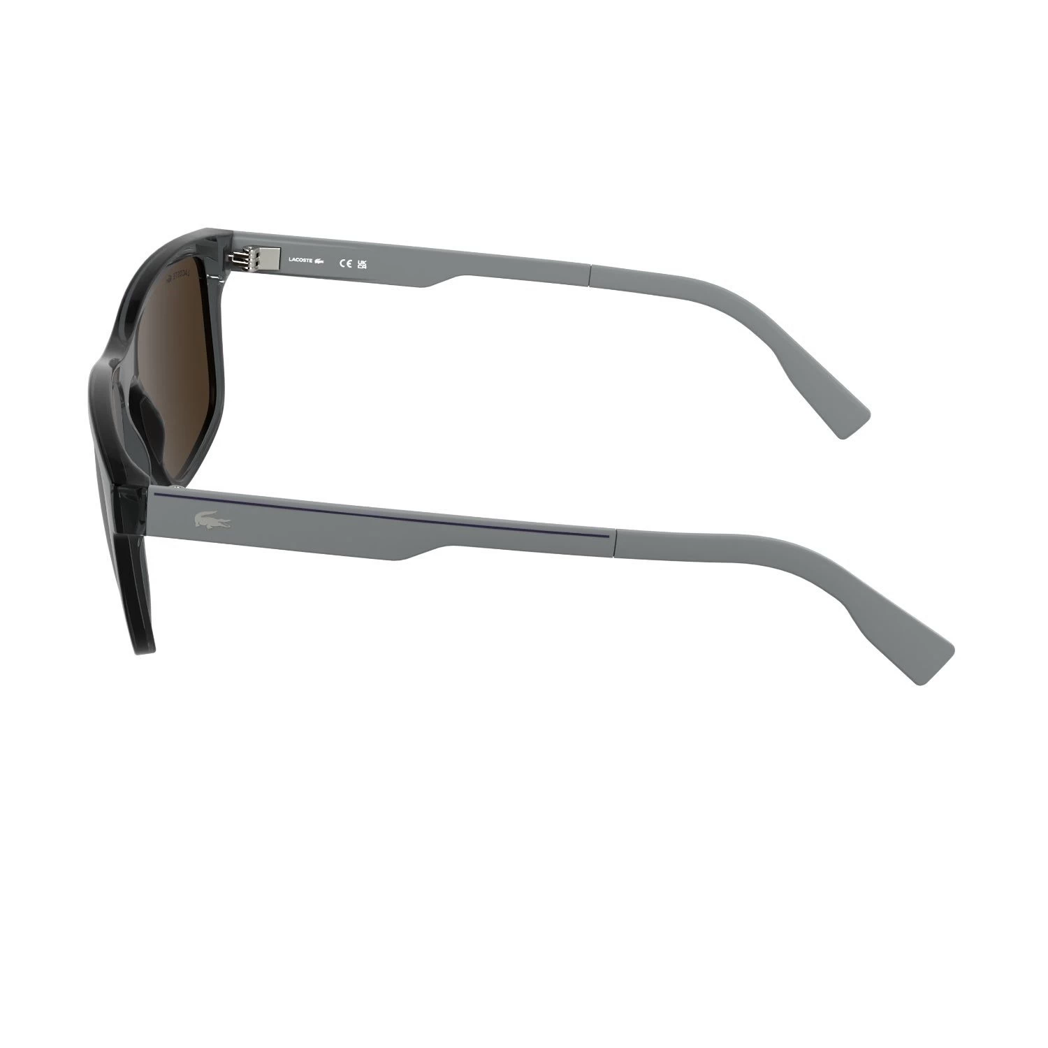 Lacoste L 6078S 035 56 Unisex Dikdörtgen Gri Kemik Güneş Gözlüğü