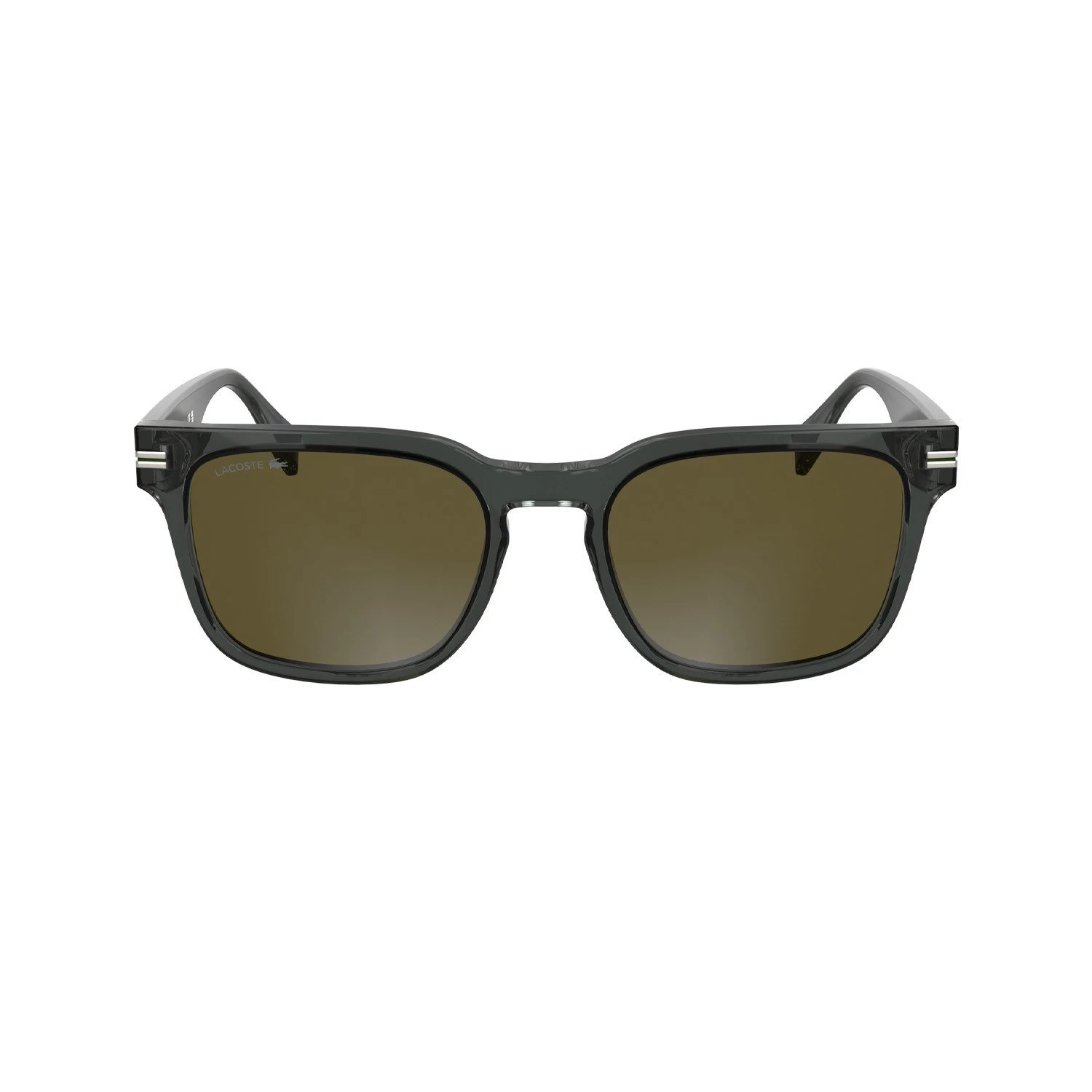 Lacoste L 6065S 035 54 Unisex Kare Şeffaf Gri Kemik Güneş Gözlüğü