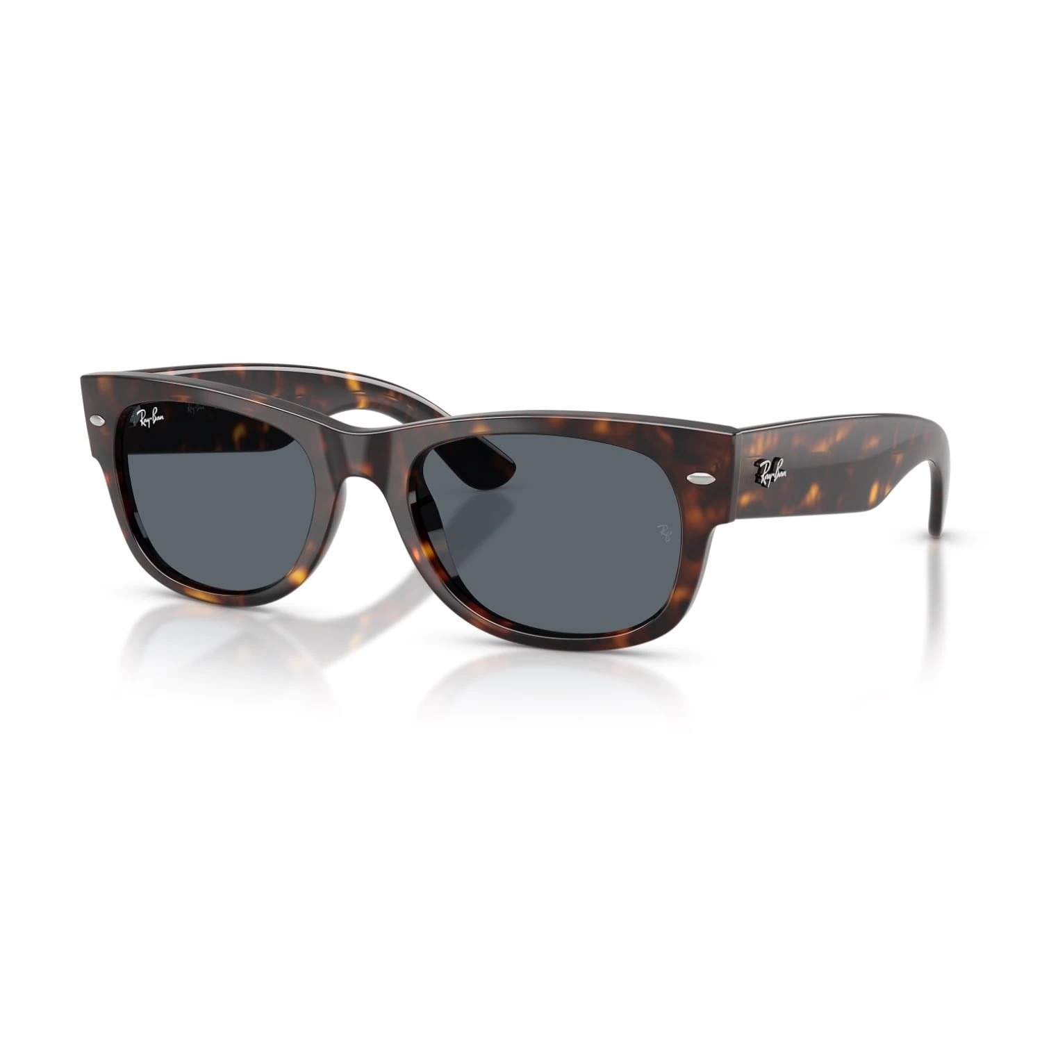 Ray-Ban Rb 0832S 902R5 55 Mega Wayfarer Unisex Kare Kırçıllı Kahverengi Güneş Gözlüğü