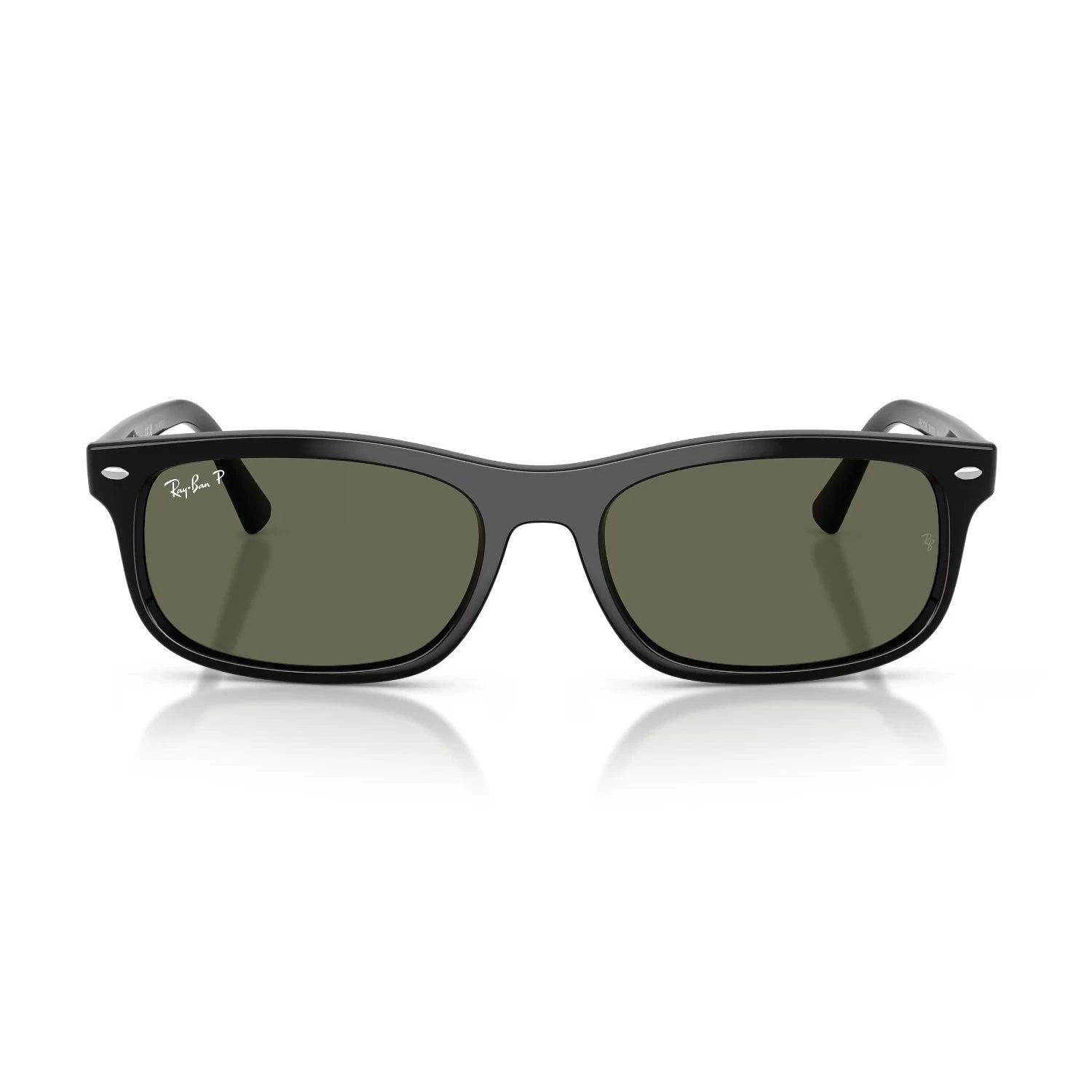 Ray-Ban Rb 2224 90158 57 Unisex Polarize Dikdörtgen Siyah Kemik Güneş Gözlüğü