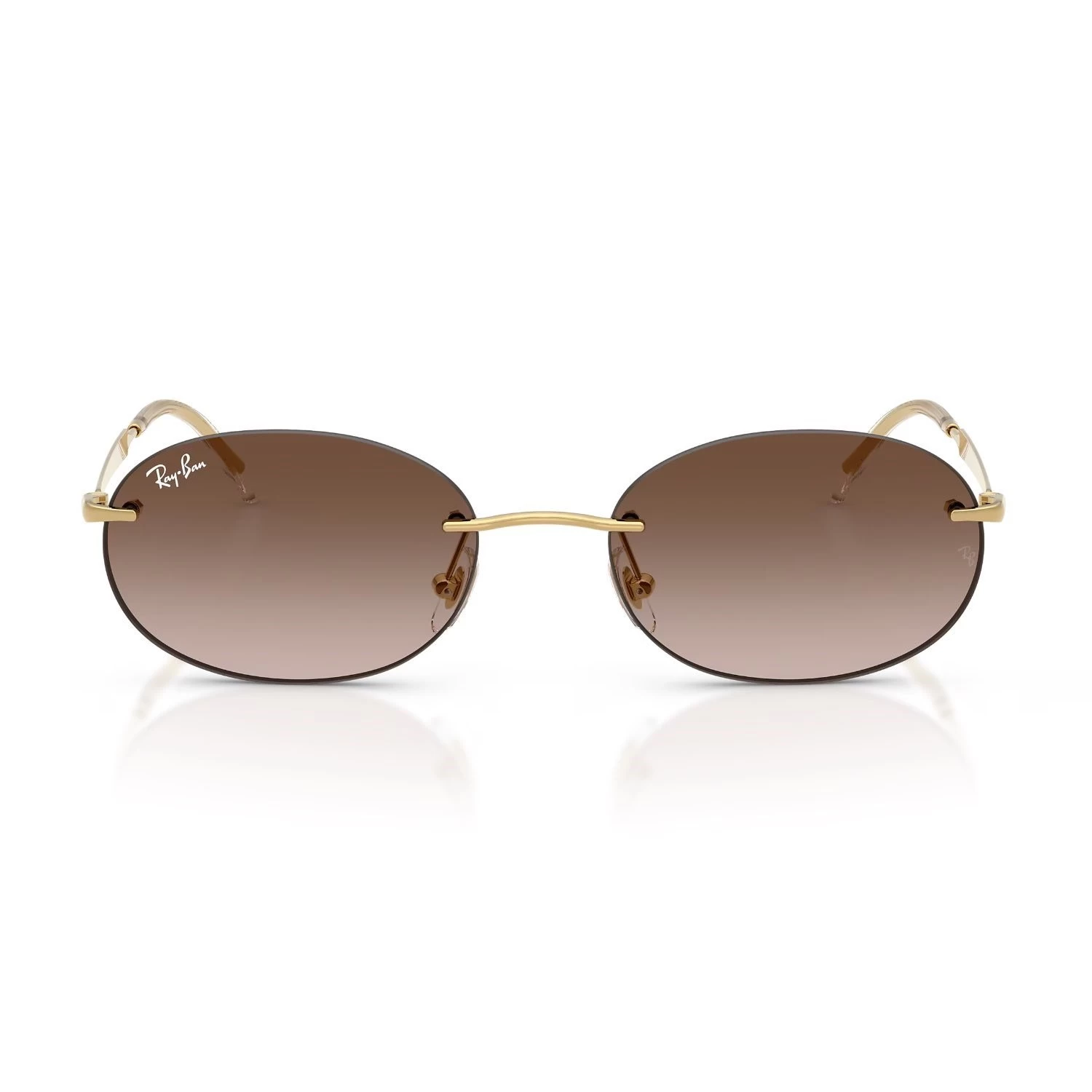 Ray-Ban Rb 3767 00113 54 Unisex Oval Gold Metal Güneş Gözlüğü