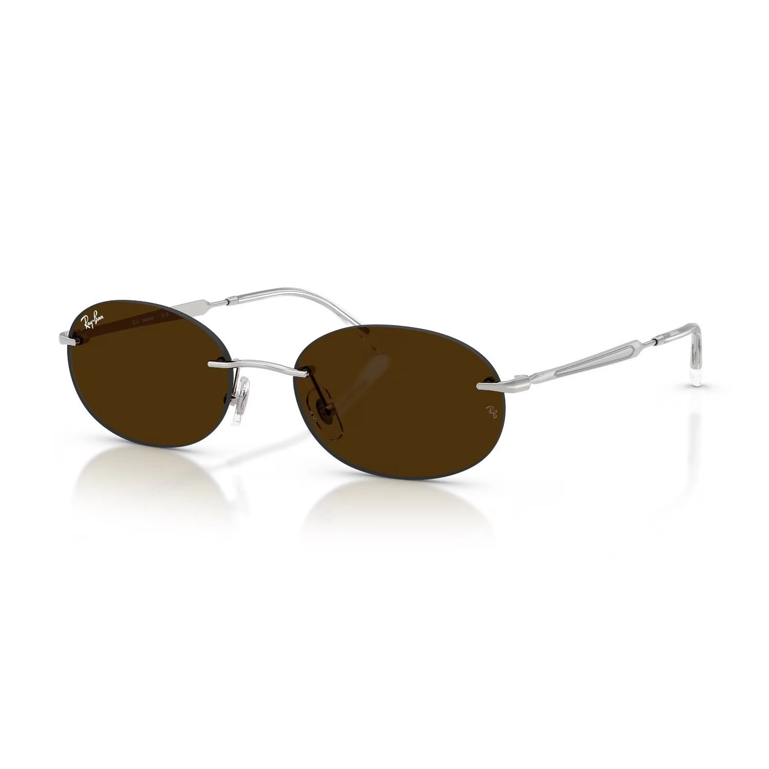 Ray-Ban Rb 3767 003Mg 54 Unisex Oval Photochromic Gümüş Metal Güneş Gözlüğü