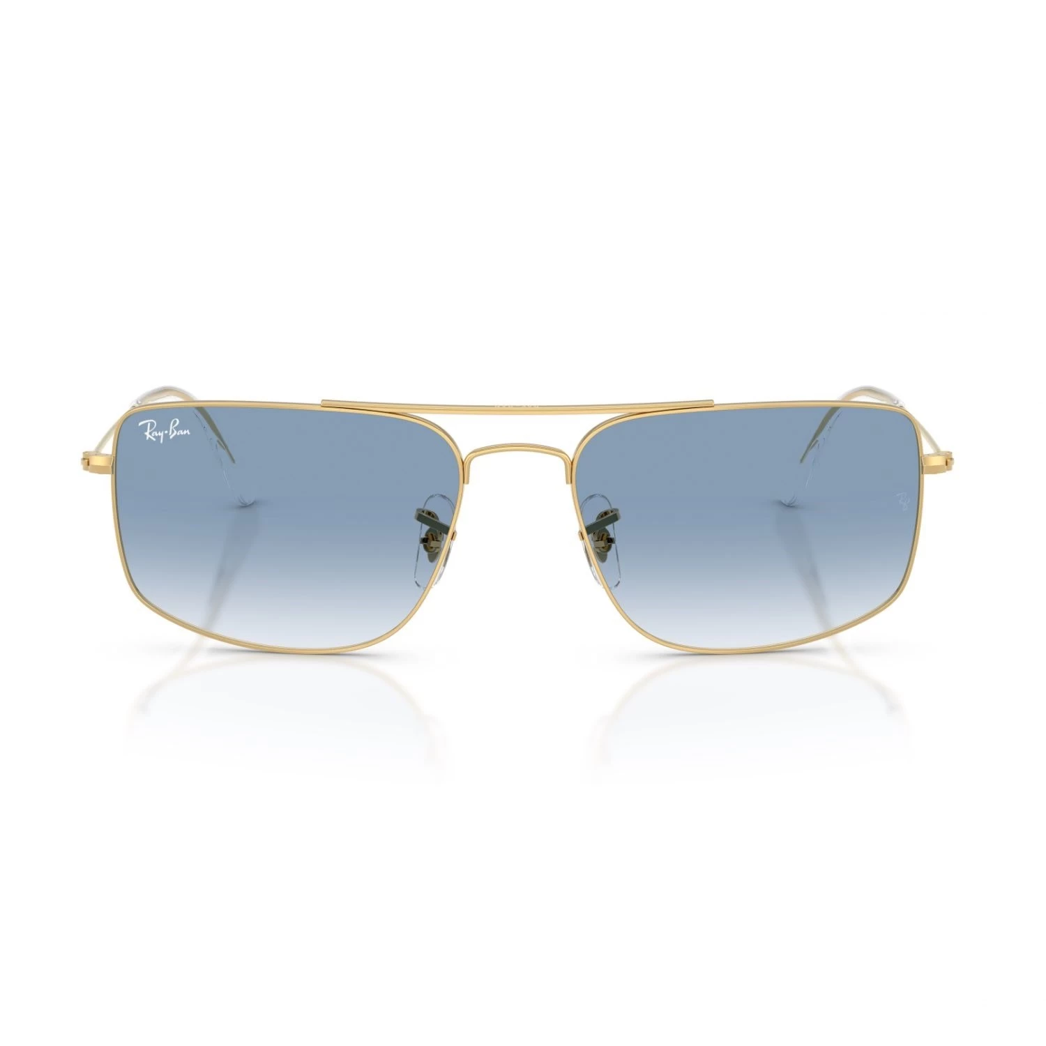 Ray-Ban Rb 3779 0013F 56 Explorer 3 Unisex Kare Gold Metal Güneş Gözlüğü