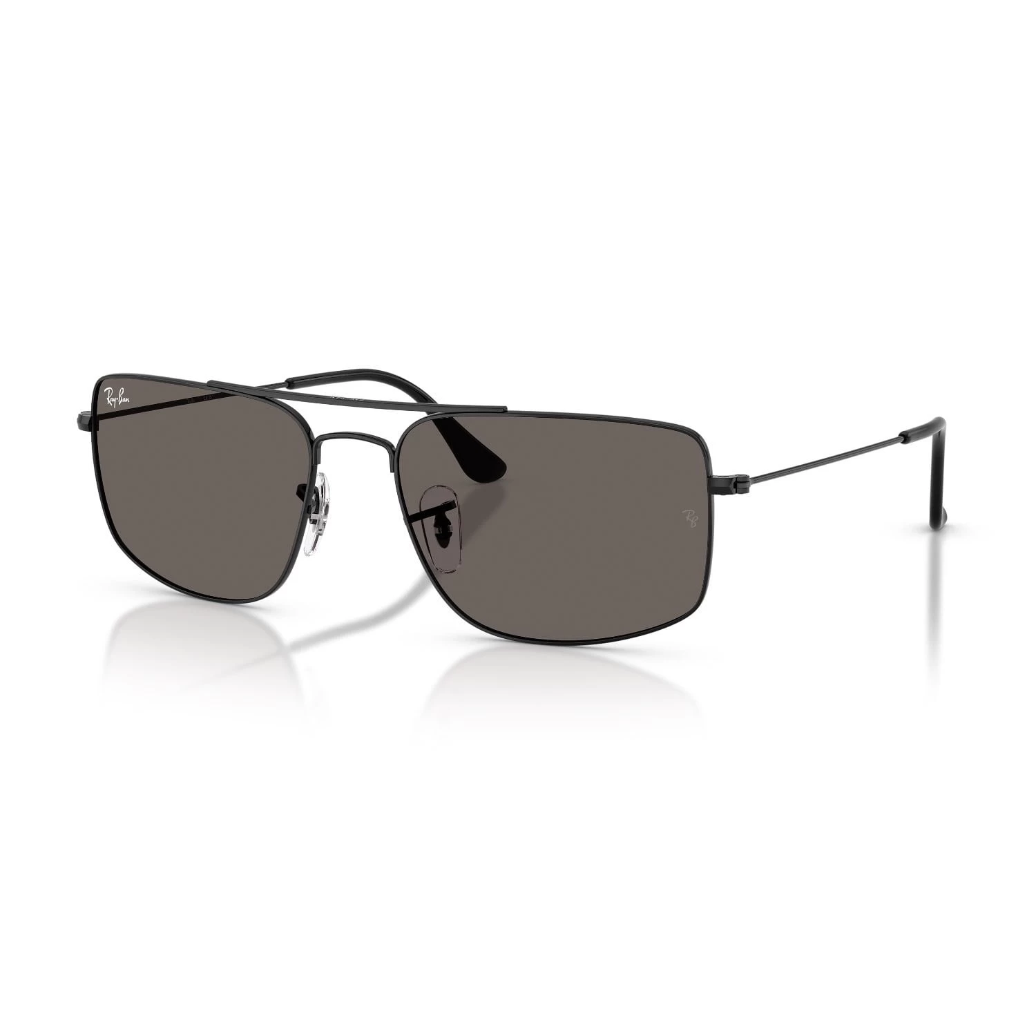 Ray-Ban Rb 3779 002B1 56 Explorer 3 Unisex Kare Siyah Metal Güneş Gözlüğü
