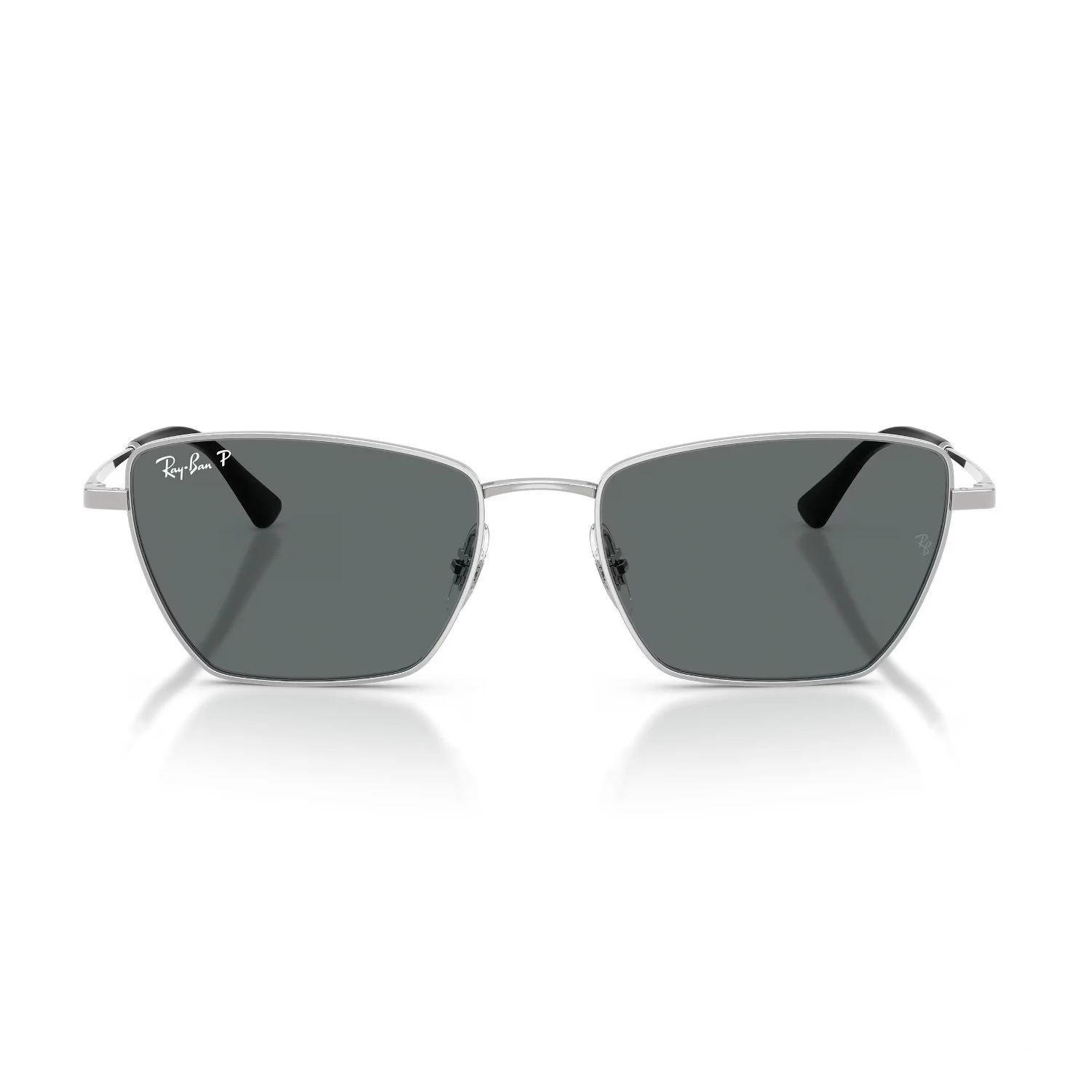 Ray-Ban Rb 3783 00381 53 Unisex Polarize Geometrik Gümüş Metal Güneş Gözlüğü