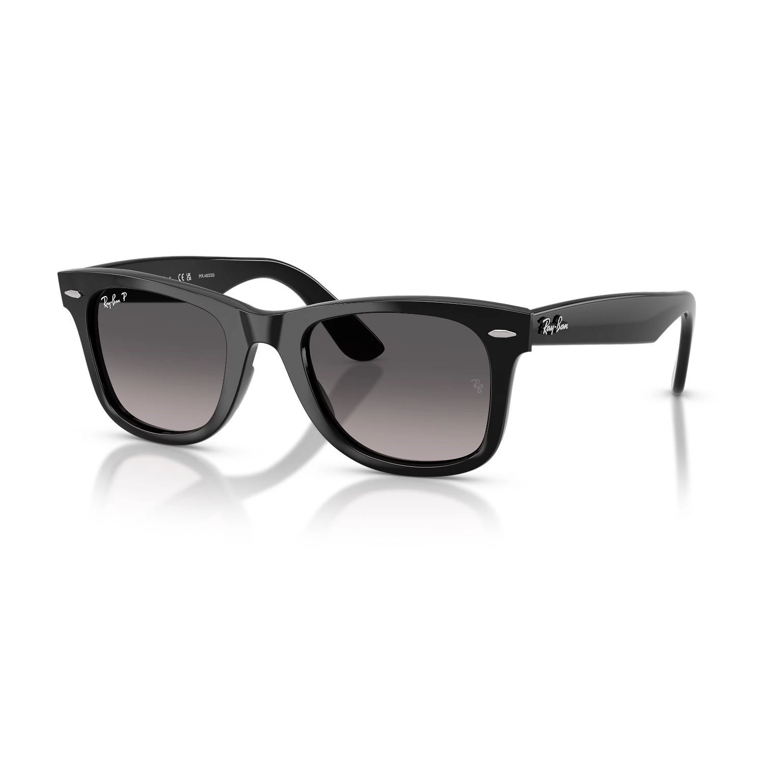 Ray-Ban Rb 4340 601M3 50 Wayfarer Unisex Polarize Kare Siyah Kemik Güneş Gözlüğü