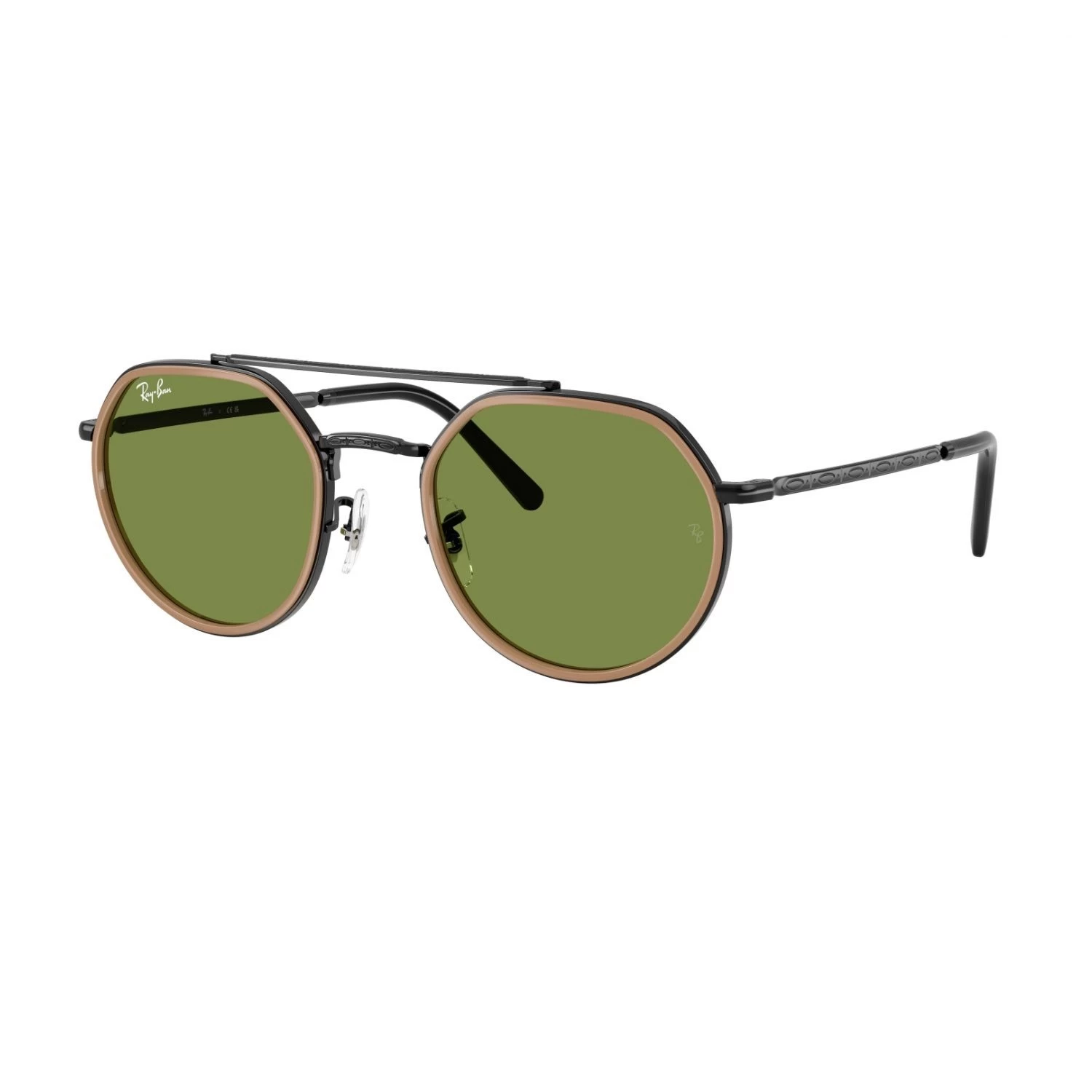 Ray-Ban Rb 3765 92794E 53 Unisex Geometrik Siyah Metal Güneş Gözlüğü