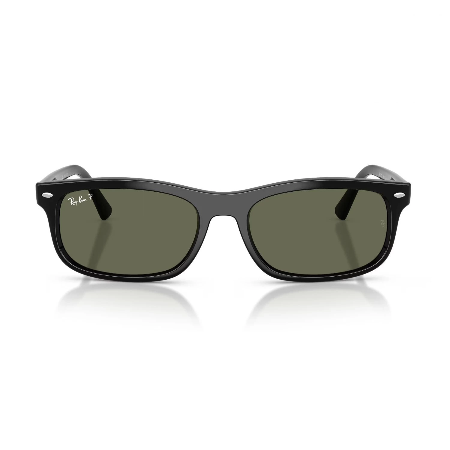 Ray-Ban Rb 2224 90158 60 Unisex Polarize Dikdörtgen Siyah Kemik Güneş Gözlüğü