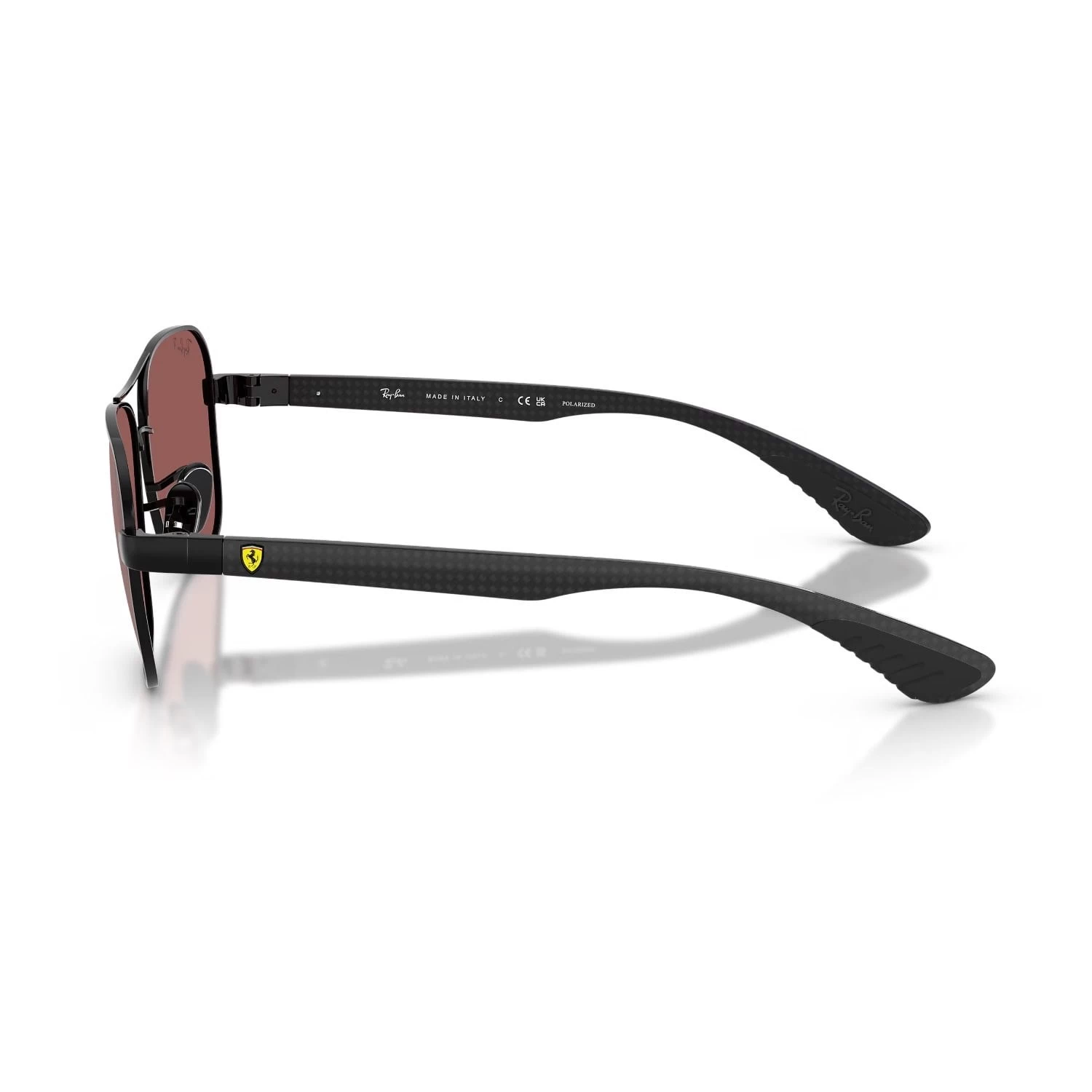 Ray-Ban Rb 8336M F117H2 58 Scuderia Ferrari Erkek Polarize Geometrik Aynalı Siyah Metal Güneş Gözlüğü