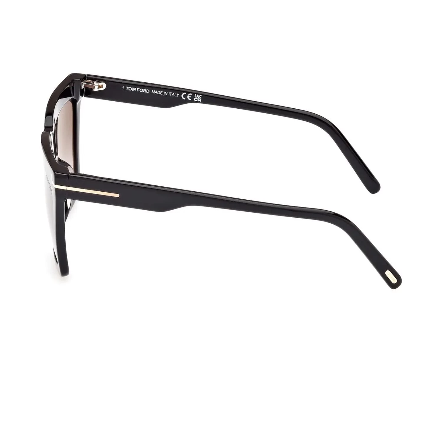 Tom Ford Tf 1110S 01B 58 Eden Kadın Çekik Siyah Kemik Güneş Gözlüğü