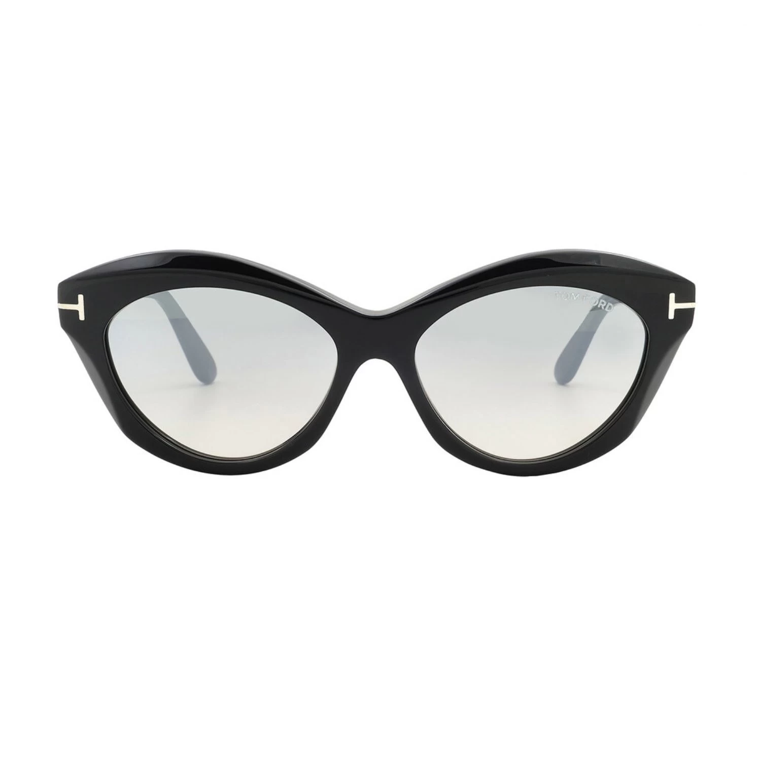 Tom Ford Tf 1111S 01Cg 56 Kadın Cat Eye Siyah Aynalı Kemik Güneş Gözlüğü