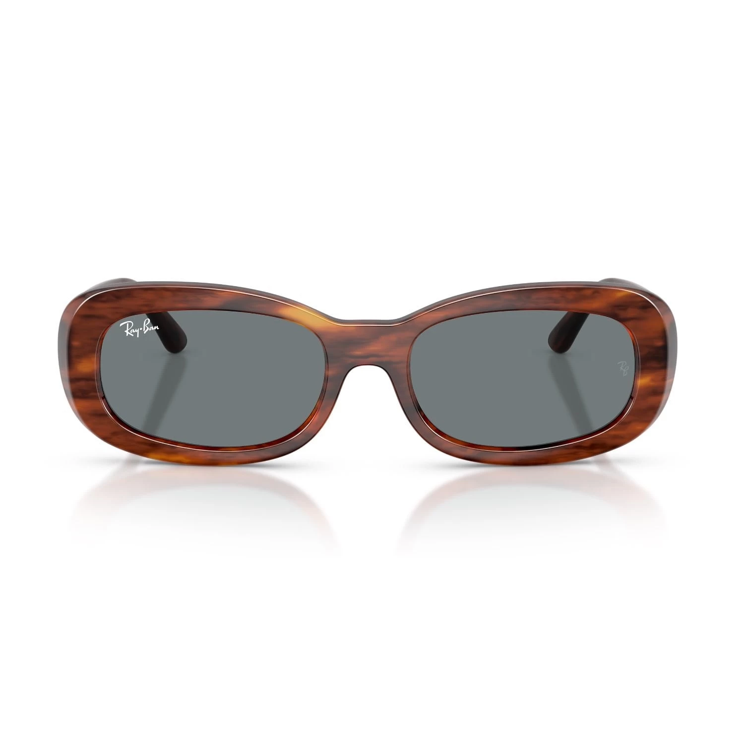 Ray-Ban Rb 2221 95462 53 Kadın Oval Kırçıllı Kahverengi Kemik Güneş Gözlüğü