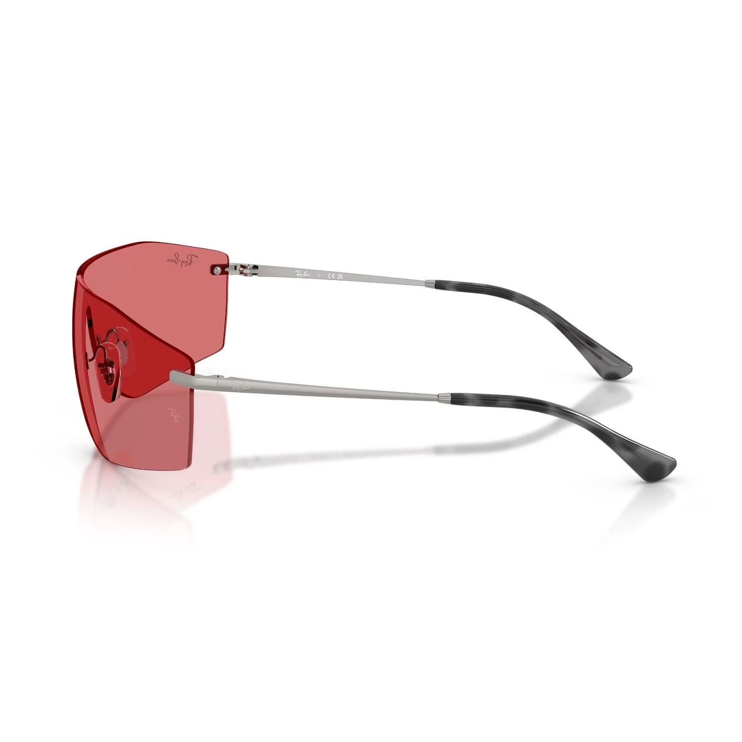 Ray-Ban Rb 3781 00475 41 Unisex Yastık Gri Blok Cam Metal Güneş Gözlüğü