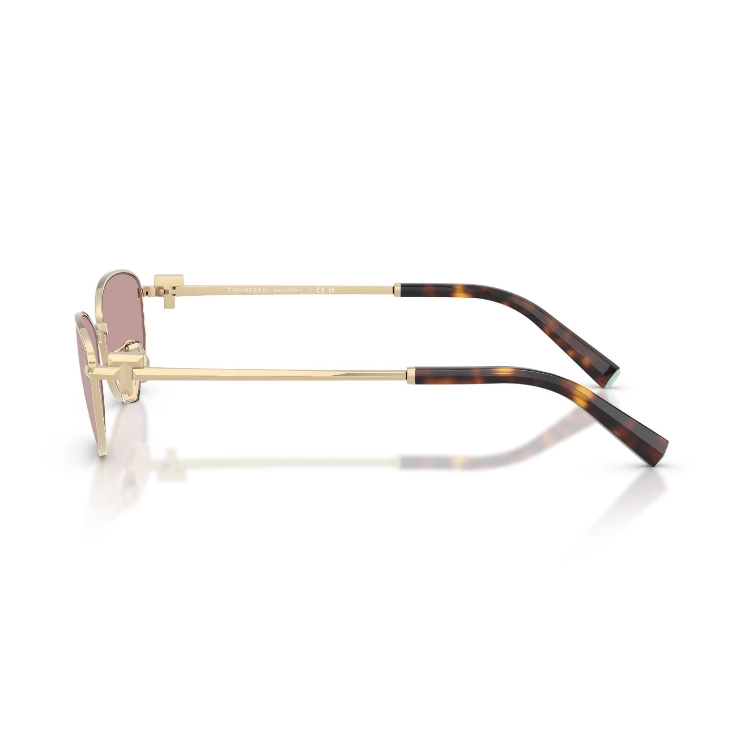 Tiffany Co. Tf 3115 6189Vs 56 Unisex Oval Gold Aynalı Metal Güneş Gözlüğü