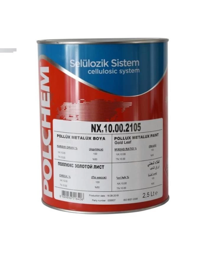 Polchem Pollüx Metalüx Dekoratif Boya Gold - 2.5lt