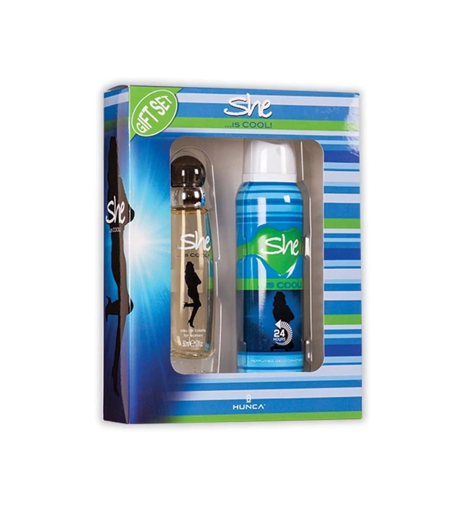 She Cool Edt 50 Ml + 150 Ml Deodorant Kadın Parfüm Seti