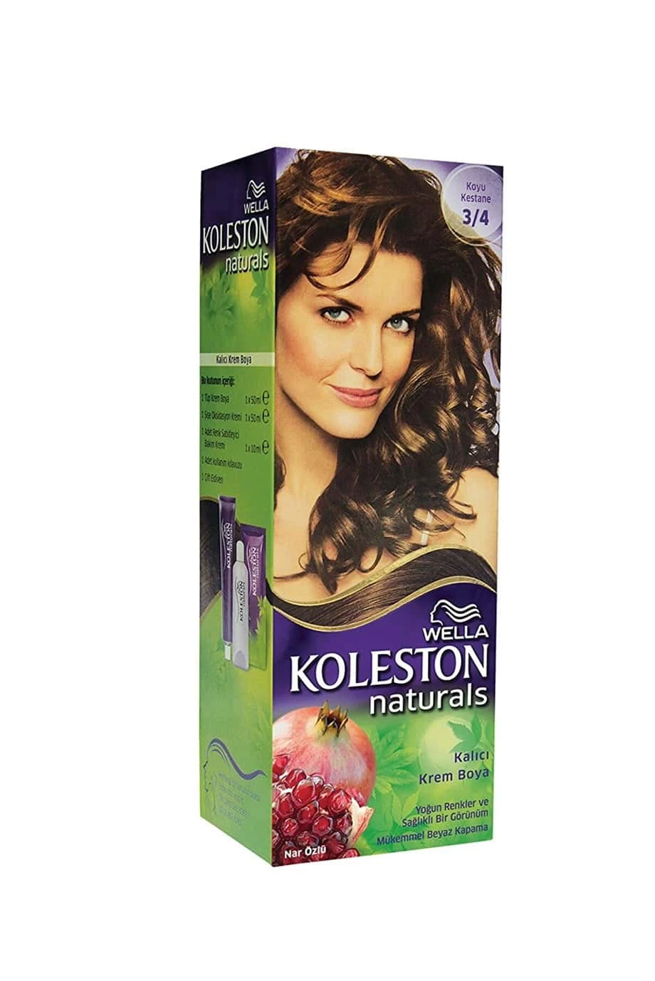 Wella Koleston Naturals Kalıcı 3.4 Koyu Kestane Krem Saç Boyası