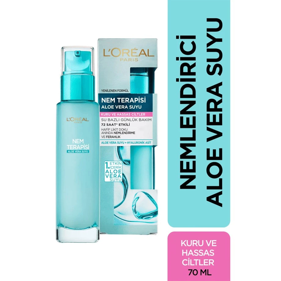 L'oreal Paris Nem Terapisi Aloe Vera Suyu Kuru Ve Hassas Ciltler 70 Ml