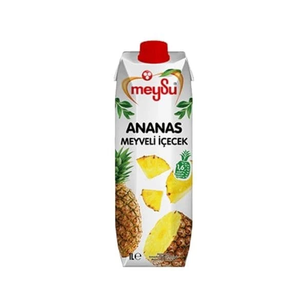Meysu Ananas Nektarı Meyve Suyu 1 Lt X 12'li Paket