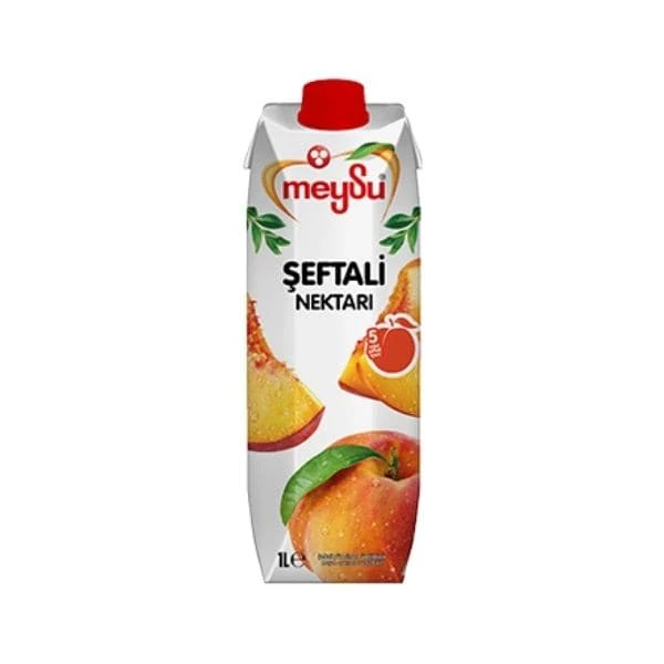 Meysu Şeftali Nektarı Meyve Suyu 1 Lt X 12'li Paket