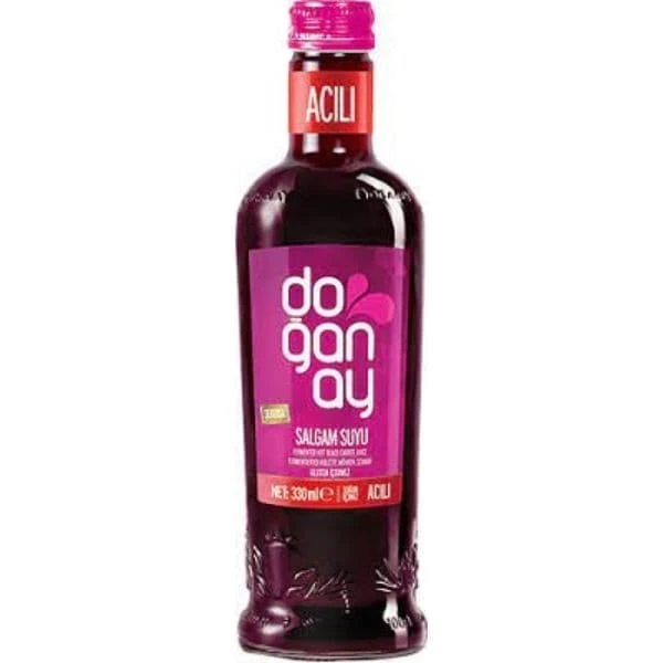 Doğanay Gurme Acılı Şalgam Cam Şişe 330mlx12'li Paket
