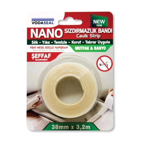 Vodaseal Nano Sızdırmazlık Bandı 38mm X 3,2m Şeffaf