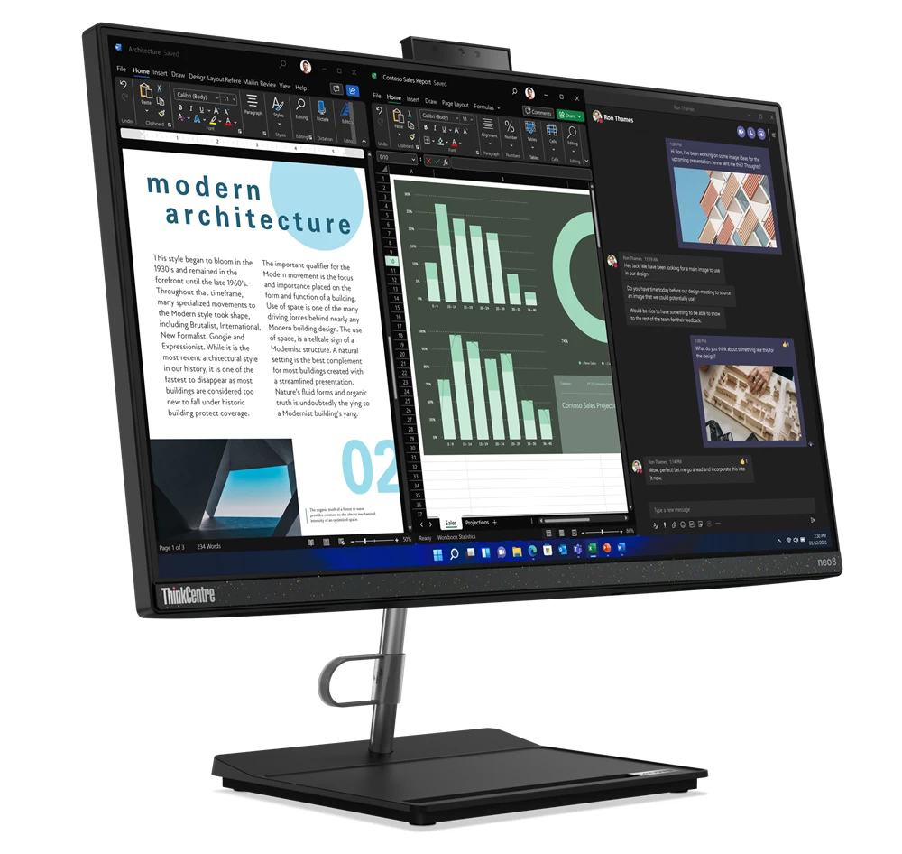 Lenovo Thinkcentre Neo 50a 12b800dhtx Aio I5-12450h 16gb 512gb 23.8" Fdos All In One Bilgisayar