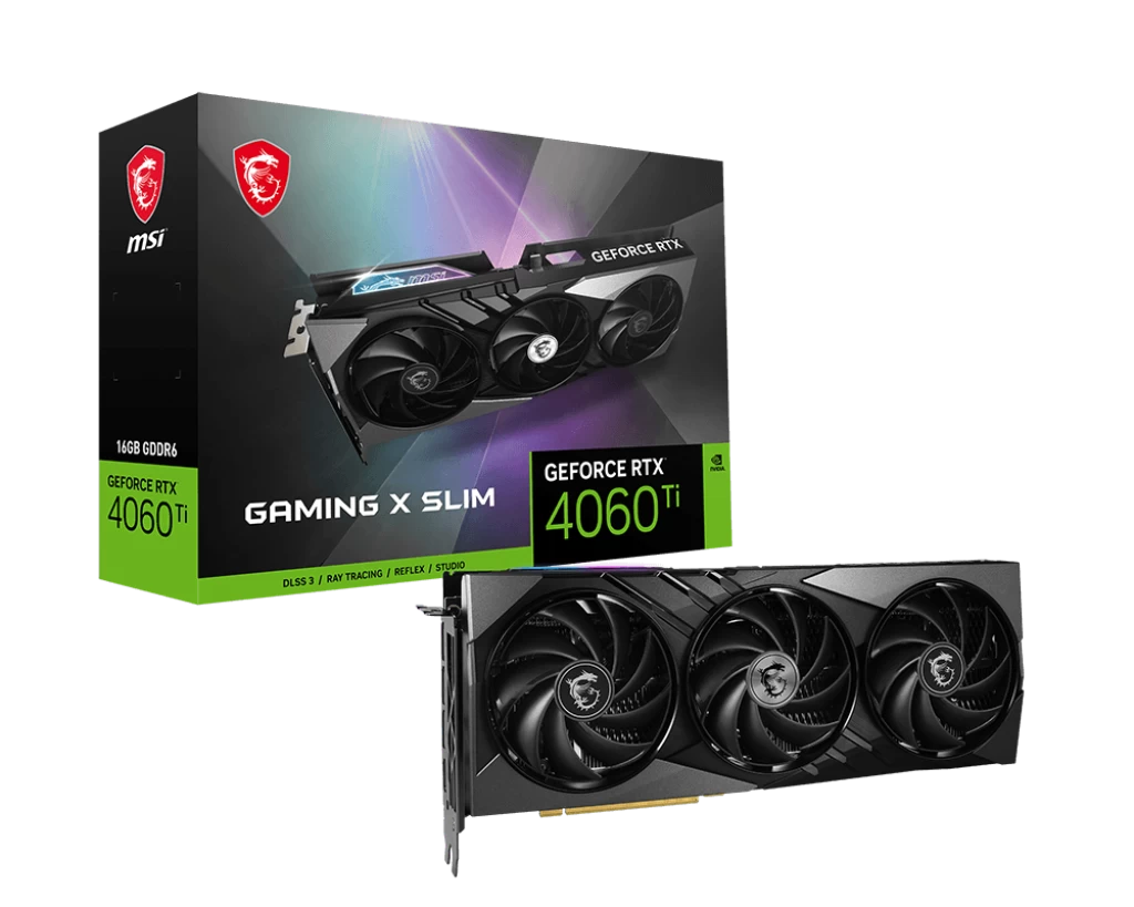 Msi Geforce Rtx 4060 Ti Gaming X Slim 16g Gddr6  Hdmi Dp 128bit
