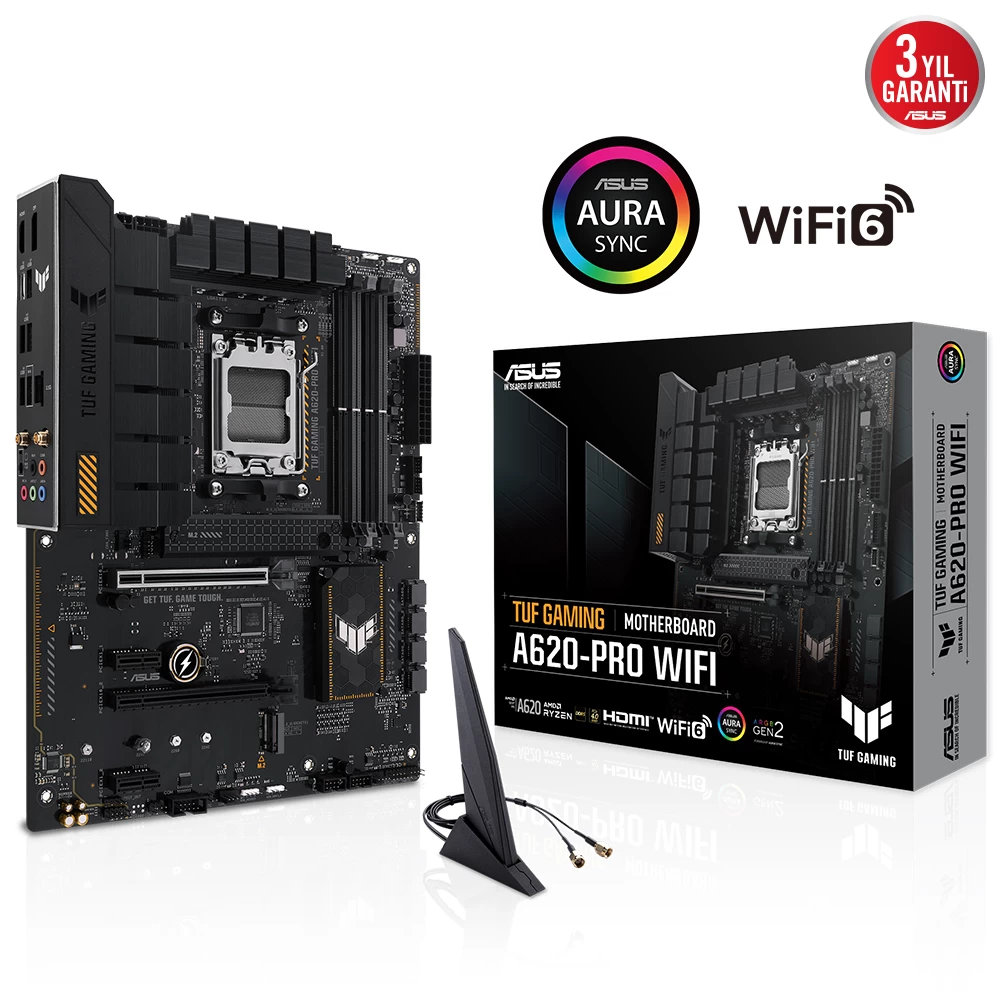 Asus Tuf Gaming A620-pro Wifi Ddr5 6400mhz Hdmi Dp  M.2 Atx