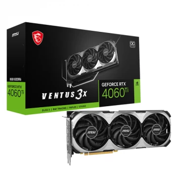 Msi Geforce Rtx 4060ti Ventus 3x 8g Oc Gddr6 Hdmi Dp 128bit