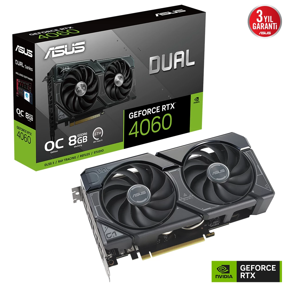 Asus Dual-rtx4060-o8g 8gb Gddr6 Hdmi Dp 128bit