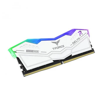 Team T-force Delta Rgb White 32gb(2x16gb) 5200mhz Ddr5 Cl40 Gaming Ram (ff4d532g5200hc40cdc01)