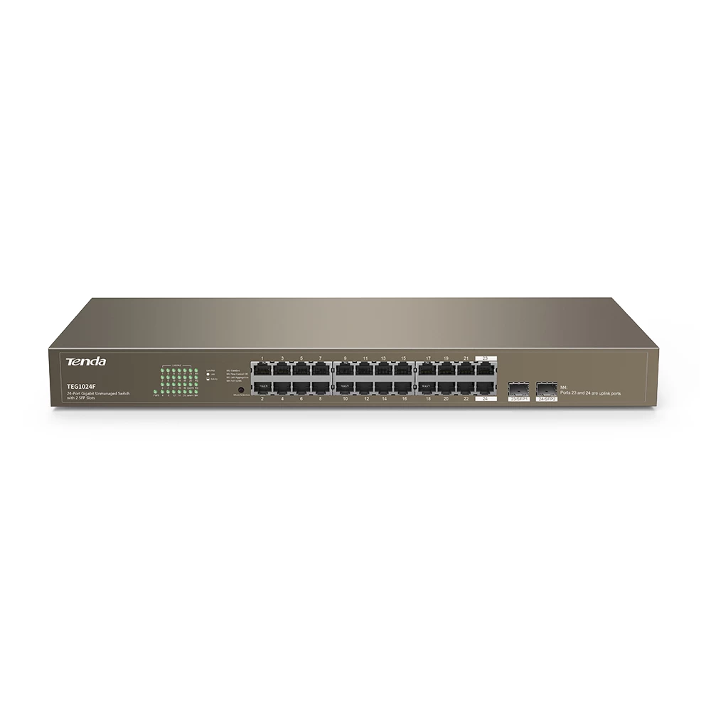 Tenda Teg1024f 24port 2sfp 10/100/1000 Gigabit Switch