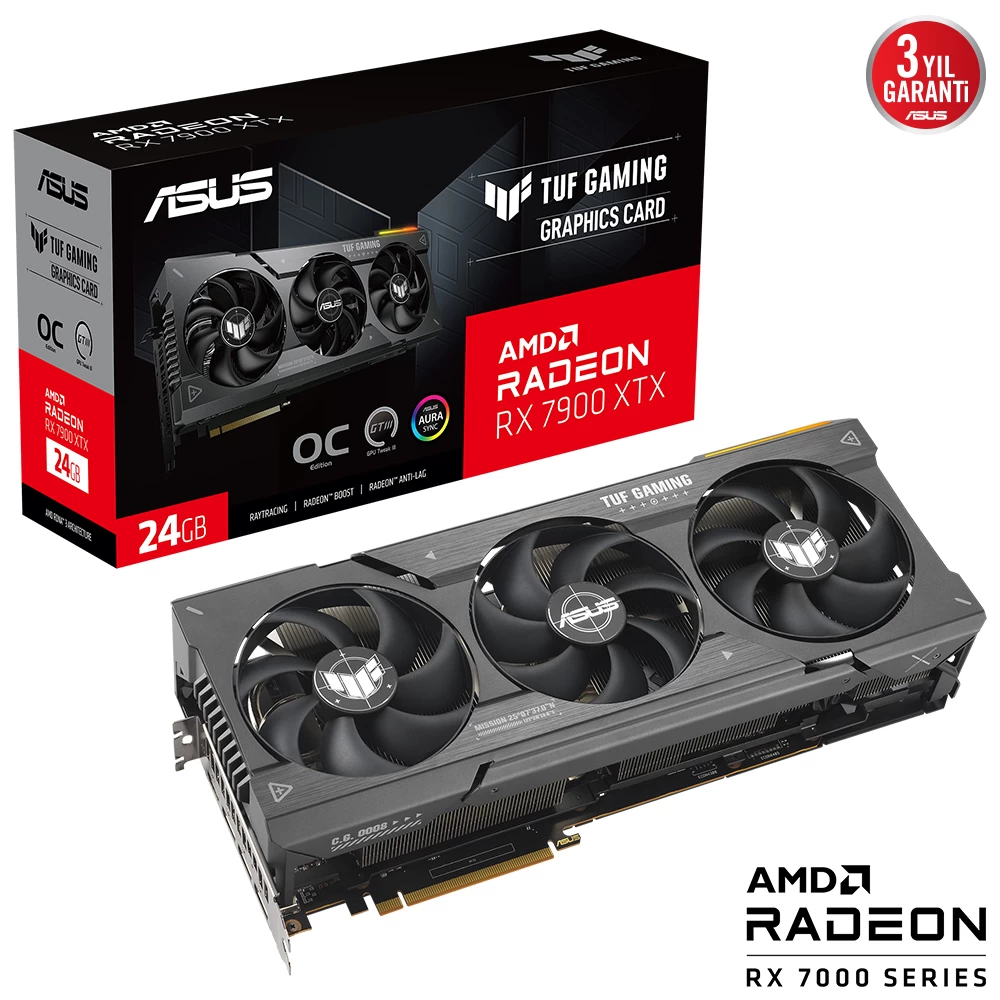 Asus Tuf-rx7900xtx-o24g-gaming 24gb Gddr6 Hdmi Dp 384bit