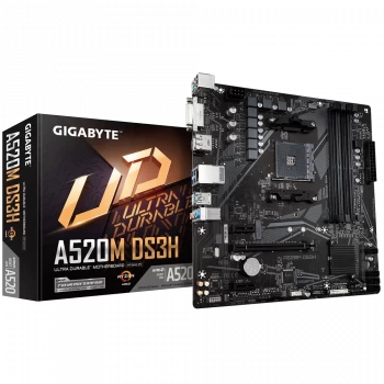Gigabyte A520m-ds3h Ddr4 4733(oc) Hdmi M.2 Matx Am4
